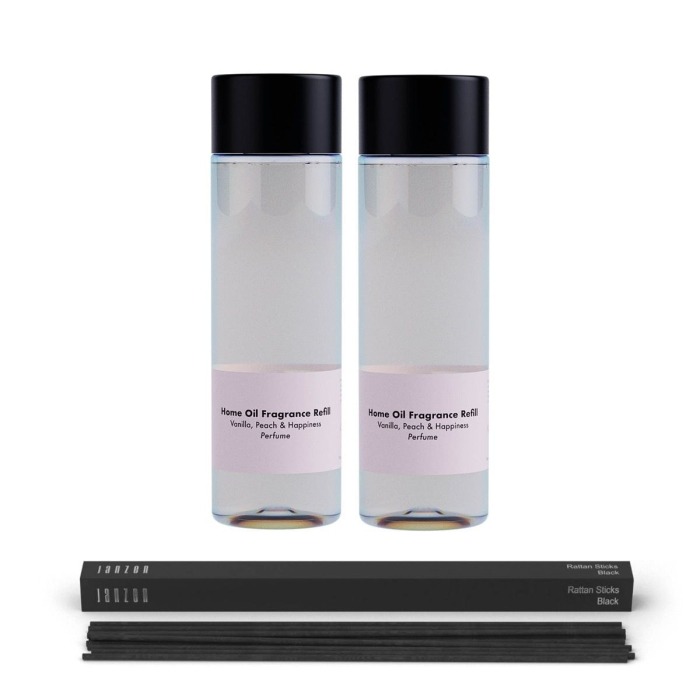 Janzen Home Fragrance Refill &C Vanilla Peach & Happiness 2-pack - 2x200ml