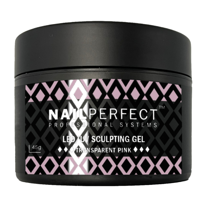 NailPerfect LED/UV Sculpting Gel Transparent Pink - 45gr