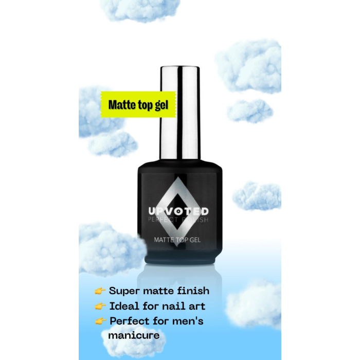 NailPerfect UPVOTED Soak Off Matte Top Gel - 15ml
