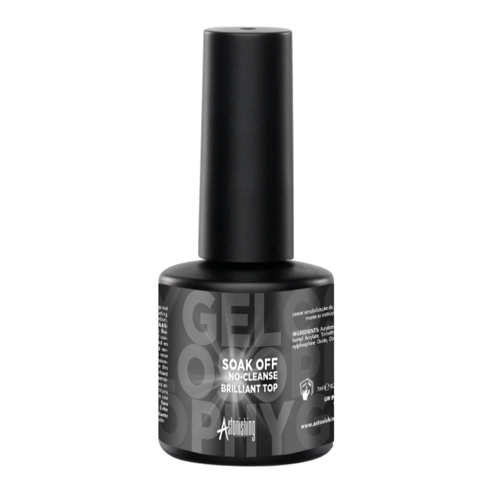 Astonishing Gelosophy Soak Off No-Cleanse Brilliant Top - 7ml