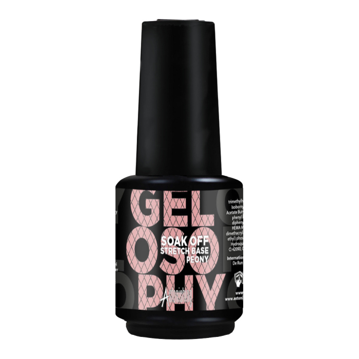 Astonishing Gelosophy Soak Off Stretch Base Peony - 15ml